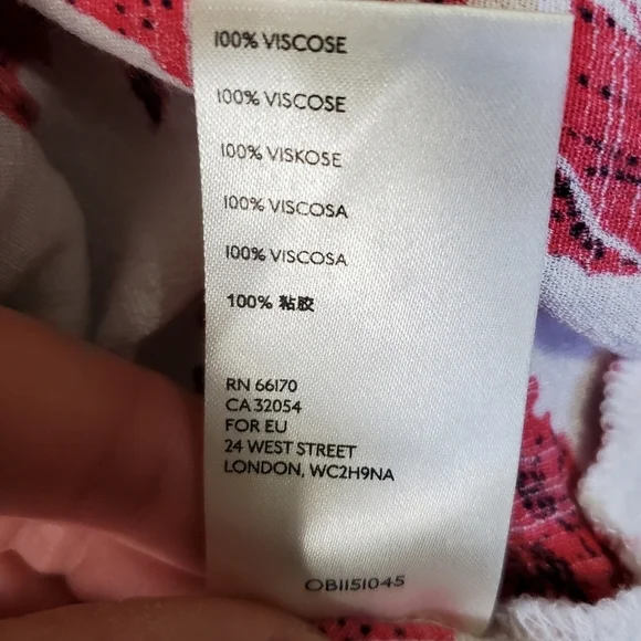 Free People "French Quarter" Red Floral Ruffle Mini Wrap Dress Size XS - Picture 12 of 15